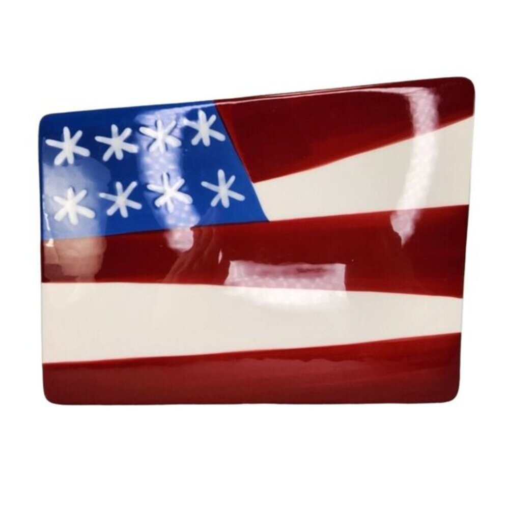 Coton Colors Happy Everything American Flag Large Attachment‎ 4th July Patriotic
